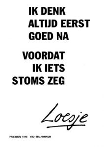 loesje-spreuk